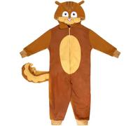Muteitt Costume Scoiattolo per Bambini, Unisex, per Halloween, Pigiama a Tutina per Ragazze, Costume Anime, Festa, Cosplay