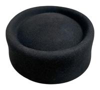 Muteitt Elegante Cappello a Forma di Tamburello per, Stile retrò, Basco Francese, in Lana, per Matrimonio, Chiesa, Festa, Cocktail, Inverno, Fedora