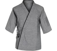 Muteitt Giacca Cuoco Giapponese, Unisex, con Maniche a 3/4, Kimono, Cardigan, Uniforme Ristorante per Uomo E