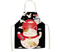 Muteitt Grembiuli per Donne E Uomini, Grembiuli Cuoco in Stile Giapponese, Grembiuli Cucina Divertenti per Cucinare, Cucinare, Dipingere E Giardinaggio.