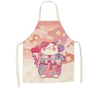 Muteitt Grembiuli per Donne E Uomini, Grembiuli Cuoco in Stile Giapponese, Grembiuli Cucina Divertenti per Cucinare, Cucinare, Dipingere E Giardinaggio.