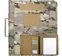 Muteitt Raccoglitore Ad Anelli Impermeabile per Blocco Note, Raccoglitore Ad Anelli Militare con Organizer per Portafoglio con Cerniera per Documenti A4, Raccoglitore Tattico per Notebook