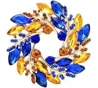 Muteitt Spilla di Grano con Bandiera Ucraina Spilla Gialla con Fiore Spilla Bavero per Regalo di Gioielli