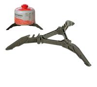 Muteitt Supporto Pieghevole per Tanica di Carburante, Stabilizzatore per Treppiede per Fornelli Campeggio, Staffa per Serbatoio di Gas Butano, Supporto per Cartuccia per Bombola, Poggiapiedi