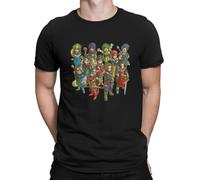 MuTEnADE Game Characters T Shirt Men Cotton Casual T-Shirts Round Collar Dragon Quest Tees Short Sleeve Clothes Black M