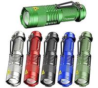 muti-Set di 6, pocketman 7 W 300lm SK 68 3 modi mini Q5 LED torcia della lampada della torcia tattica messa a fuoco regolabile Zoomable Luce