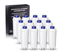 Mutital Filtro da caffè di ricambio per DeLonghi DLSC002, SER3017 e 5513292811 - Incluse Le Versioni di ECAM, Esam, Serie ETAM Cura e Protezione per le Macchine da Caffè (12 pezzi)