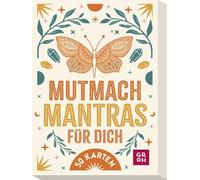 Mutmach-Mantras für dich: 50 Karten | Box mit Affirmationen, Mantras und Sprüchen für Mut, Motivation und Glück | Modern illustrierte Mutmacher-Karten