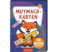 Mutmachkarten | 50 Brotboxnachrichten - Back to School: Positive Affirmationen und bestärkende Sprüche für die Schulzeit | kleine Mutmacher als Beigabe für die Brotdose