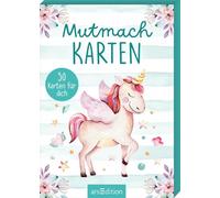 Mutmachkarten - Einhorn (Aquarelloptik): Kartenbox mit 50 Affirmationskarten | für Kinder ab 3 Jahren