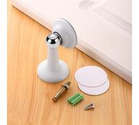 Muto Aspirazione Porta ABS Collisione Forte Fermaporta Magnetico Non Punzone Adesivo Forte Fermaporta Aspirazione A Terra 1 Pz(Blanc)