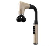 Muto Pistola for massaggio in plastica con 12 velocità e 5 teste di massaggio Potente massaggiatore for la schiena dei tessuti profondi for tutto il corpo compatto(Beige)