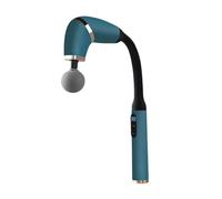 Muto Pistola for massaggio in plastica con 4 testine massaggianti, massaggiatore elettrico a percussione for tutto il corpo, portatile, for uso domestico e in ufficio. compatto(Groen)