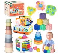 MutoToy® Giochi Montessori 6 Mesi, 6 in 1 Giochi Neonato 6-9 Mesi