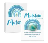 Mutstein per bambini Inizio della scuola, Bambini educazione Lucky Stone, Set di Arte con Carte Creative Casella Attività Pietre preziose per aula Regalo per studenti Ritorno alle scuole Lucky Stone