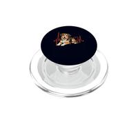 Mutt Dog Lover Heartbeat ECG Pulse stile misto razza PopSockets PopGrip per MagSafe