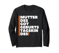 Mutter des Geburtstagskindes - German Mother Birthday Boy Maglia a Manica