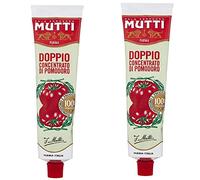 Mutti Doppio Concentrato Salsa di Pomodoro Doppio Concentrato 130gr 4.58oz, Confezione da 2