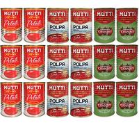 MUTTI Pacchetto - Pomodorini Ciliegini / Pomodorini (6 x 400 g) + Pomodori Pelati / Pomodori Pelati (6 x 400 g) + Polpa/carne di pomodoro fine (6 x 400 g)