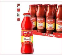 Mutti - Passata di Pomodoro, 100% italiano , gr. 700 x 12 bottiglie
