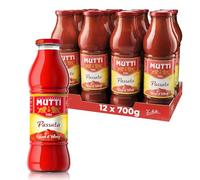 Mutti passata di pomodoro confezione da 12 barattoli in vetro da 700 grammi ciascuno (1000042925)