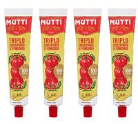 Mutti - Salsa di pomodoro tripla concentrata, tubetto da 185 g, confezione da 4
