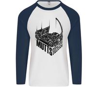 Mutts Militare Utilità Tactical Camion 4x4 Uomo L/S Baseball T-Shirt