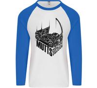 Mutts Militare Utilità Tactical Camion 4x4 Uomo L/S Baseball T-Shirt
