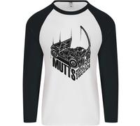 Mutts Militare Utilità Tactical Camion 4x4 Uomo L/S Baseball T-Shirt