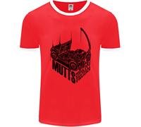 Mutts Military Utility Tactical Trucks 4X4 Uomo Ringer T-Shirt FotL