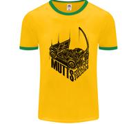 Mutts Military Utility Tactical Trucks 4X4 Uomo Ringer T-Shirt FotL