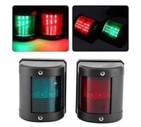 Mutuer Luci di Navigazione Barca a LED, Coppia di Luci di Segnalazione IP66 Rosso Verde LED Indicatore di Avviso di Navigazione per Yacht Barca Marina 12V
