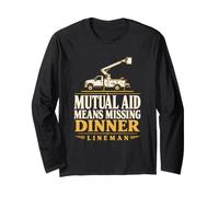 Mutuo Aiuto Significa mancante Cena Lineman mutuo Aiuto Lineman Maglia a Manica