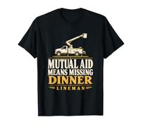 Mutuo Aiuto Significa mancante Cena Lineman mutuo Aiuto Lineman Maglietta