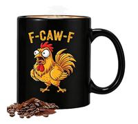 Mutura divertente - tazze da caffè | Coppa di pollo | 11 once di tazzse di caffè in ceramica | Taze da bere accattivanti Halloween | in ceramica per il succo di vino di Halloween Beer Living Sog