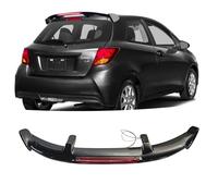 MUTUSAISI Alettone universale per lunotto posteriore per auto, con foratura, con luce, adatto per Toyota Yaris P9 P13 2006-2016 Dual VVT-i/Icon/T Spirit/TR/Trend/VVT-H/VVT-i, accessori neri lucidi