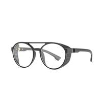 MUTYNE Moda Steampunk Occhiali da sole Donna Uomo Occhiali retrò Occhiali ribaltabili rotondi Steam punk Occhiali vintage, C7, Taglia unica