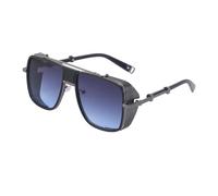 MUTYNE Occhiali da sole adatti sia per uomo che per donna, doppio ponte per esterni Steampunk Uv400 (C4)