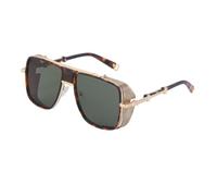 MUTYNE Occhiali da sole adatti sia per uomo che per donna, doppio ponte per esterni Steampunk Uv400 (C5)
