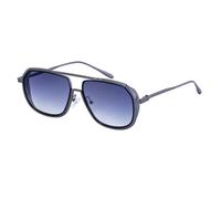 MUTYNE Occhiali da sole con montatura grande da uomo, design con aste in metallo, stile retrò steampunk, protezione solare UV400 (C2)