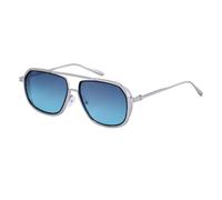 MUTYNE Occhiali da sole con montatura grande da uomo, design con aste in metallo, stile retrò steampunk, protezione solare UV400 (C6)