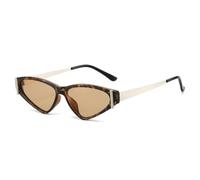 MUTYNE Occhiali da sole da donna Cat Eye, popolari alla moda, UV400, retrò, color caramella, da uomo (tè leopardato)