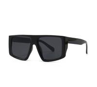 MUTYNE Occhiali da sole da donna con montatura grande, caratterizzati da uno stile retrò monoblocco con parte superiore piatta e protezione UV400.(C1)