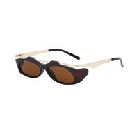 MUTYNE Occhiali da sole irregolari da donna, aste in metallo, protezione solare premium UV400 (C3)