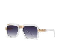 MUTYNE Occhiali da sole quadrati classici retrò da uomo Occhiali da sole di lusso con montatura grande vintage Tonalità Uv400 Occhiali da vista di moda da donna di grandi dimensioni, C4, Taglia unica