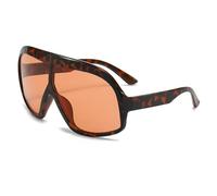 MUTYNE Occhiali da sole quadrati oversize vintage Tendenze da donna Occhiali da sole di lusso da uomo Montatura grande con tonalità Uv400, C2, taglia unica