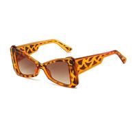 MUTYNE Occhiali da sole retrò Cat Eye Candy Color da donna, tonalità sfumate UV400, occhiali da sole da uomo (sfumatura leopardata)