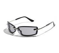 MUTYNE Occhiali da sole rettangolari color caramello Occhiali da sole sportivi alla moda UV400 Occhiali da sole da uomo di tendenza blu verde, grigio nero, taglia unica