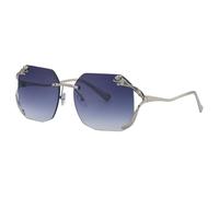 MUTYNE Occhiali da sole senza montatura per donna e uomo, design con aste in metallo, protezione solare UV400 per la guida all'aperto (C3)
