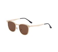 MUTYNE Occhiali da sole vintage da uomo, design con aste a molla, stile steampunk, protezione solare UV400 (C3)